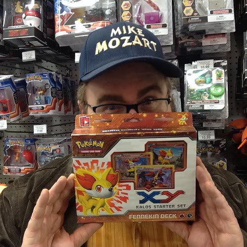 Sealed Pokémon card products on a store shelf